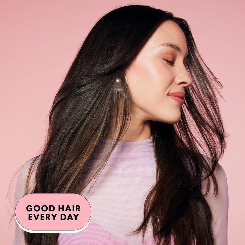 MONDAY HAIRCARE Smooth Shampoo + Conditioner Bathroom Set (2 Count) 12 oz Each For Frizzy, Coarse & Curly Hair Made with Coconut Oil, Shea Butter & Vitamin E 100% Recyclable Bottle Pink