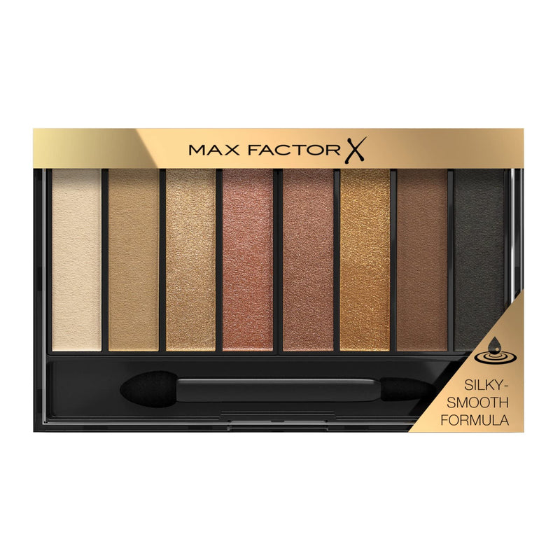 Max Factor Masterpiece Nude Palette, 8 Intense Colour Eyeshadows, Creamy Shadows, 3 Finish, Cappuccino Nudes