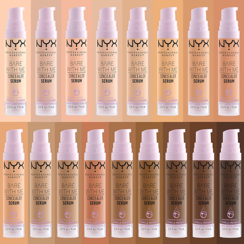 NYX Professional Makeup Bare With Me, Siero Correttore, Naturale, Copertura Media, Vanilla, 9.6ml
