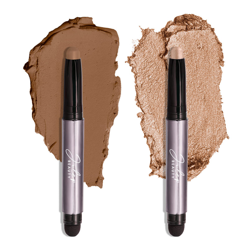 Julep Eyeshadow 101 Crème-to-Powder Eyeshadow Stick (Taupe Matte) Long-Lasting, Waterproof Eye Shadow - Blendable, Crease-Proof with Built-In Smudger
