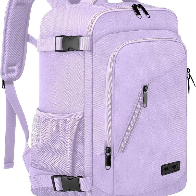 Luggage Cabin Backpack Travel Cabin Airplane Under Seat Hand Luggage Small Travel Bag, Light Purple, Vacation