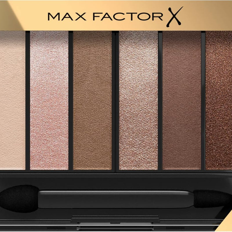 Max Factor Masterpiece Nude Palette, 8 Intense Colour Eyeshadows, Creamy Shadows, 3 Finish, Cappuccino Nudes