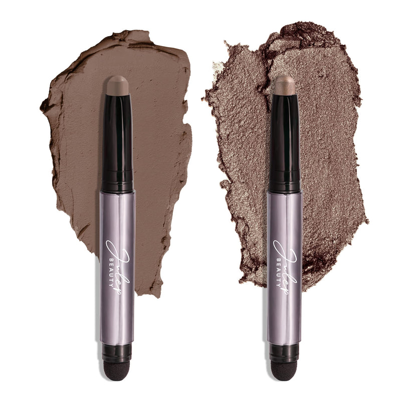 Julep Eyeshadow 101 Crème-to-Powder Eyeshadow Stick (Taupe Matte) Long-Lasting, Waterproof Eye Shadow - Blendable, Crease-Proof with Built-In Smudger