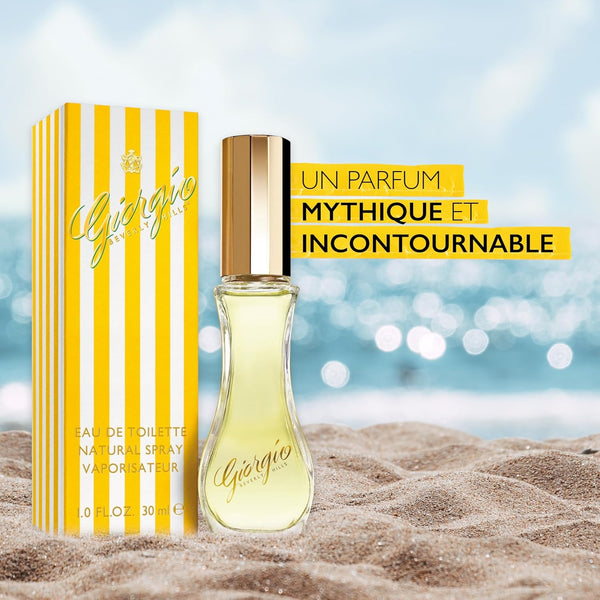Giorgio Beverly Hills, Eau de Toilette pour Femme Senteur Florale, Spray vaporisateur, Parfum Vanille, Jasmin et Bergamote, Ingrédients Naturels, Eau de toilette de luxe