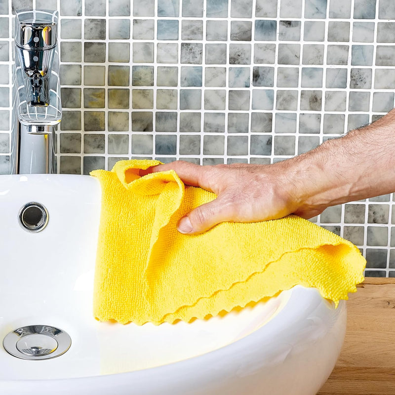 Spontex Microfibre Collection | Multi-Purpose Microfibre | 8 Microfibre Cleaning Cloths