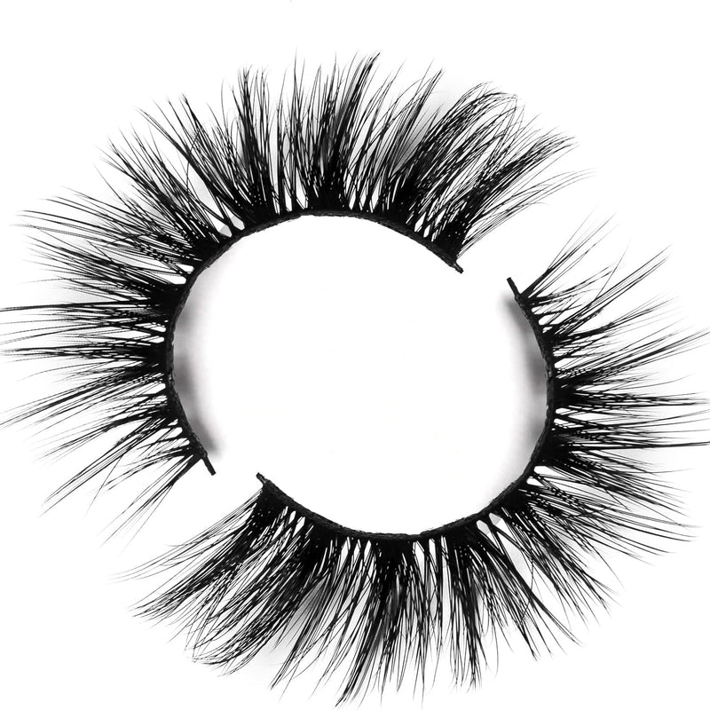Onlyall False Lashes Cat Eye Strip False Eyelashes Fake Lash Volume Soft Faux Mink Eyelash Wispy Look Fluffy Foxeye Lash 7 Pair 16MM A04