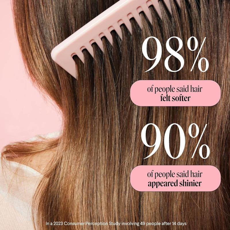 MONDAY HAIRCARE Smooth Shampoo + Conditioner Bathroom Set (2 Count) 12 oz Each For Frizzy, Coarse & Curly Hair Made with Coconut Oil, Shea Butter & Vitamin E 100% Recyclable Bottle Pink