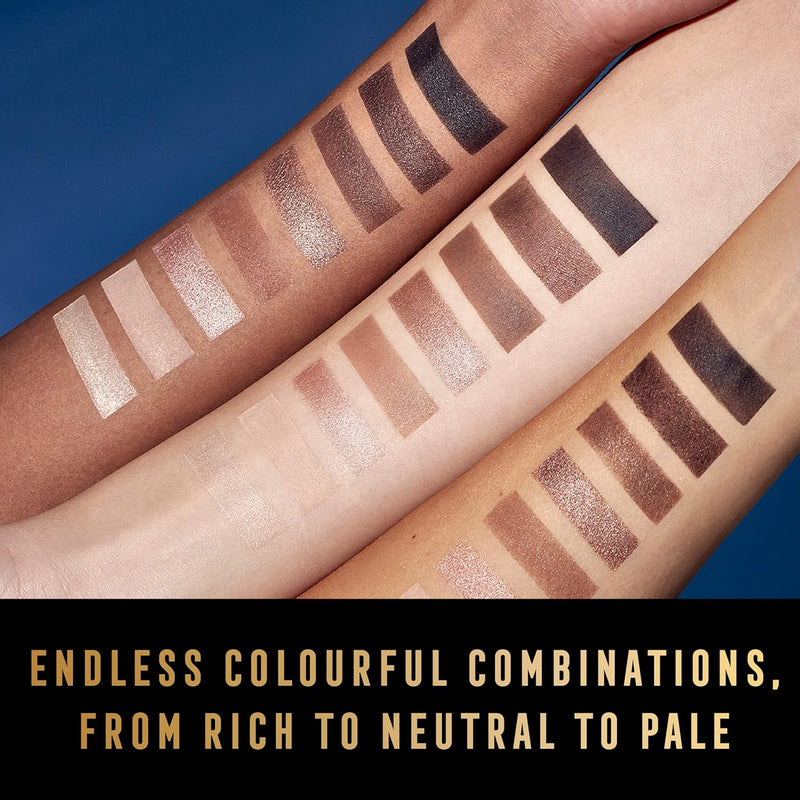 Max Factor Masterpiece Nude Palette, 8 Intense Colour Eyeshadows, Creamy Shadows, 3 Finish, Cappuccino Nudes