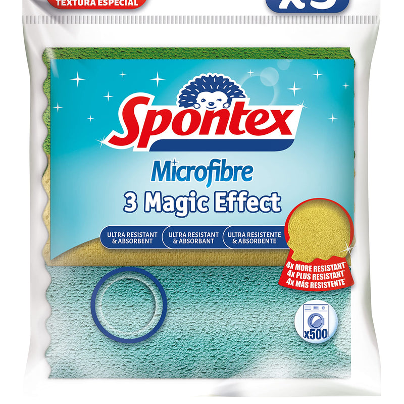 Spontex Microfibre Collection | Multi-Purpose Microfibre | 8 Microfibre Cleaning Cloths