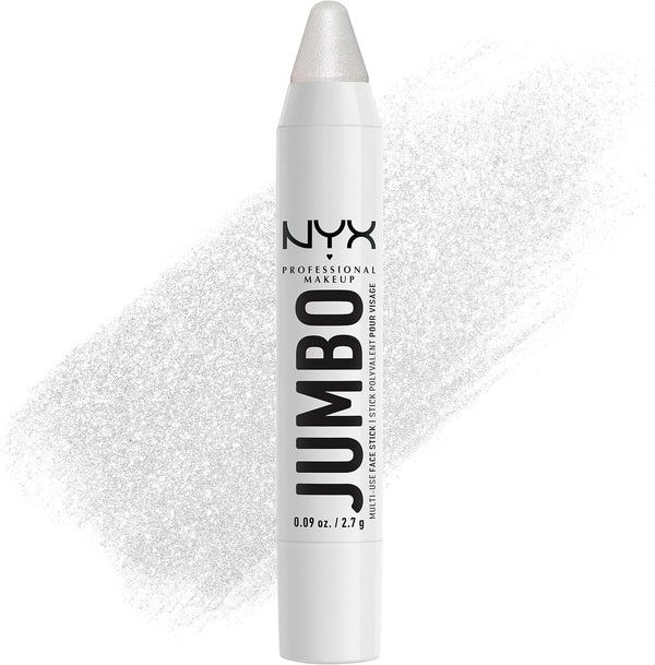 NYX Professional Makeup Multi-Use Brightening Face Pencil, Creamy Texture with Jojoba Oil and Shine Finish, Jumbo Highlighter Stick, Vanilla Ice Cream Shade