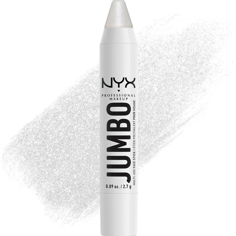NYX Professional Makeup Multi-Use Brightening Face Pencil, Creamy Texture with Jojoba Oil and Shine Finish, Jumbo Highlighter Stick, Vanilla Ice Cream Shade