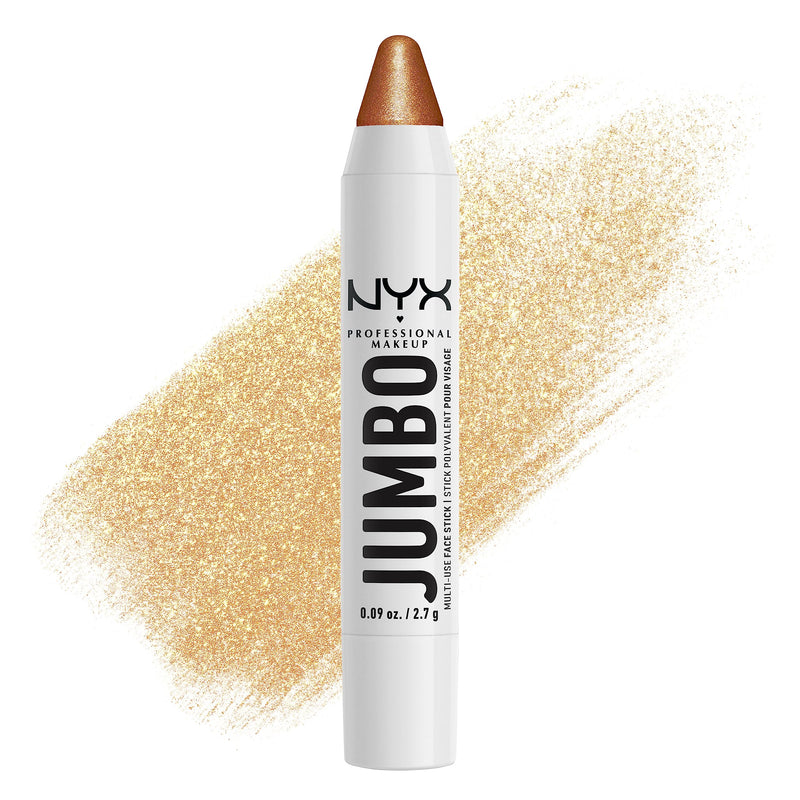 NYX Professional Makeup Multi-Use Brightening Face Pencil, Creamy Texture with Jojoba Oil and Shine Finish, Jumbo Highlighter Stick, Vanilla Ice Cream Shade