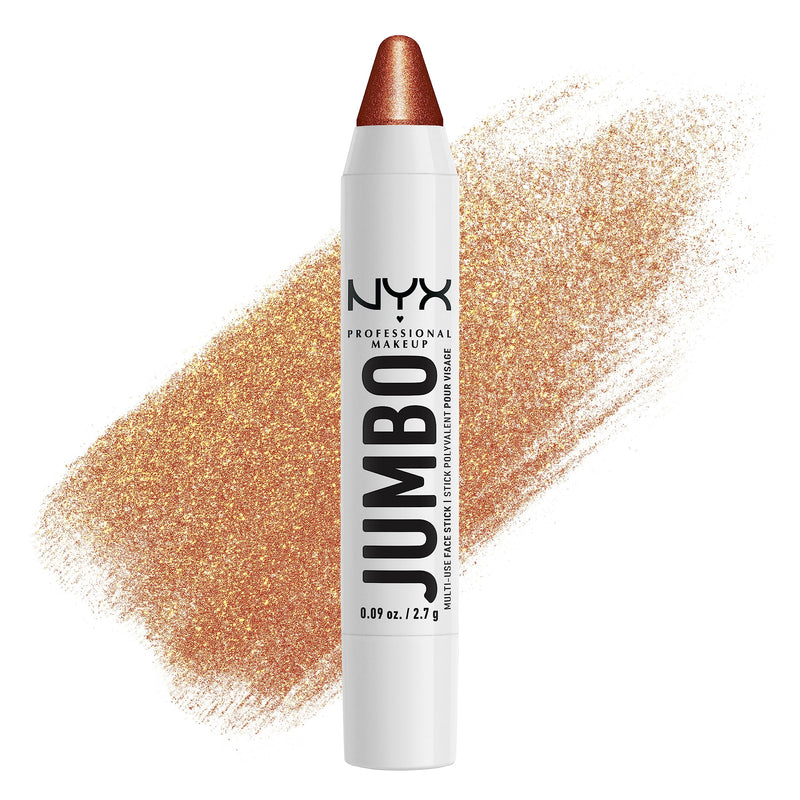 NYX Professional Makeup Multi-Use Brightening Face Pencil, Creamy Texture with Jojoba Oil and Shine Finish, Jumbo Highlighter Stick, Vanilla Ice Cream Shade