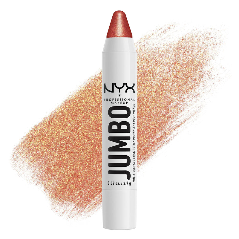 NYX Professional Makeup Multi-Use Brightening Face Pencil, Creamy Texture with Jojoba Oil and Shine Finish, Jumbo Highlighter Stick, Vanilla Ice Cream Shade