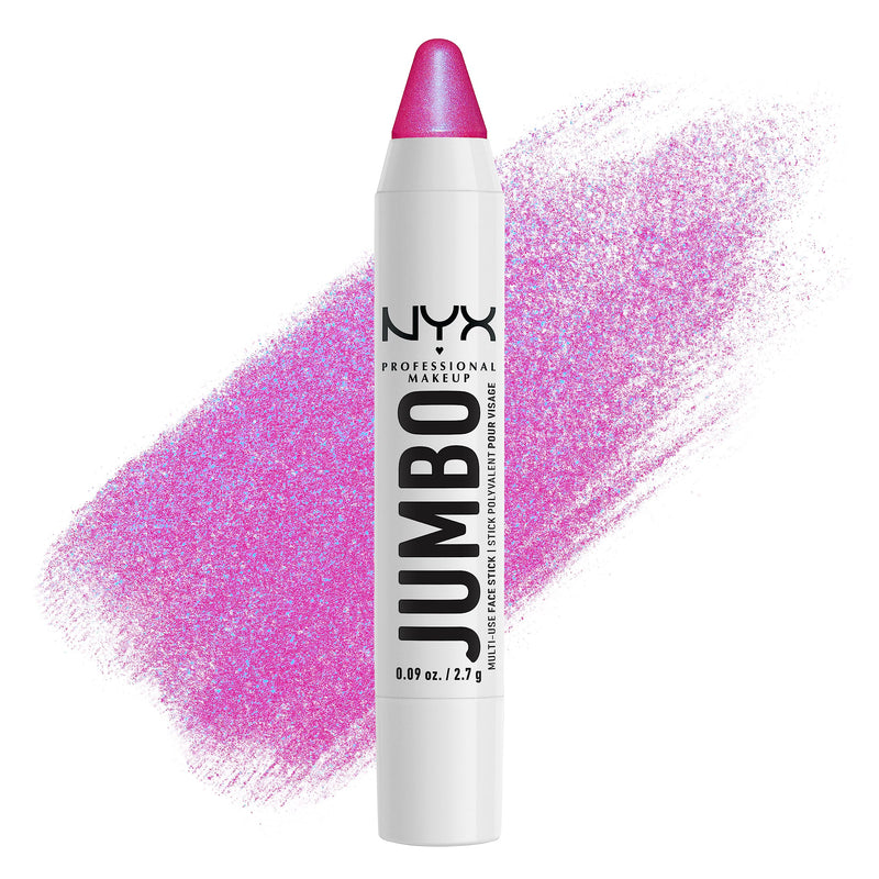 NYX Professional Makeup Multi-Use Brightening Face Pencil, Creamy Texture with Jojoba Oil and Shine Finish, Jumbo Highlighter Stick, Vanilla Ice Cream Shade