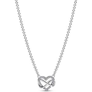 Collier C?ur de l?Infini Scintillant - Pandora Moments 50 cm female