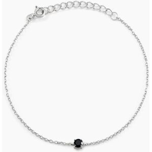 Histoire d'Or Bracelet Lylwenn Argent Blanc Oxyde De Zirconium Noir