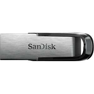 SanDisk Ultra Flair, 256 Go, USB Type-A, 3.2 Gen 1 (3.1 Gen 1), 150 Mo/s, Sans capuchon, Noir, Argent SDCZ73-256G-G46
