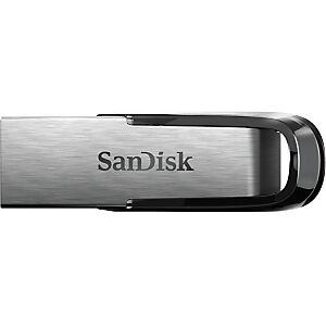 SanDisk ULTRA FLAIR, 64 Go, USB Type-A, 3.0, 150 Mo/s, Sans capuchon, Noir, Argent SDCZ73-064G-G46