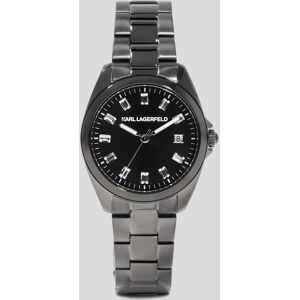 Karl Lagerfeld, Montre Ronde Avec Logo Karl, Femme, Bronze, Taille: L00