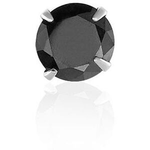 Histoire d'Or Boucle D'oreille Puce Unitaire Niels Argent Blanc Oxyde De Zirconium