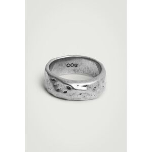 COS Bague Épaisse Martelée Argenté M/L male