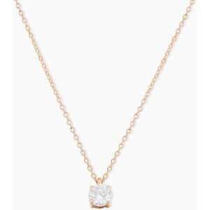 Histoire d'Or Collier Solitaire Argent Rose Lylwenn Oxyde De Zirconium