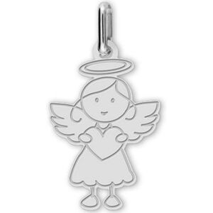 Lucas Lucor Pendentif Ange fille (or blanc 375°)