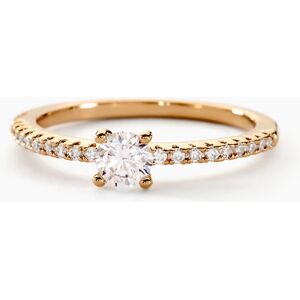 Histoire d'Or Bague Solitaire Mireilla Plaqué Or Jaune Oxyde De Zirconium