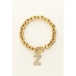 Braceletà initiale en strass My Jewellery Doré One size femme