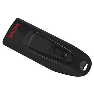 SanDisk Ultra, 32 Go, USB Type-A, 3.2 Gen 1 (3.1 Gen 1), 100 Mo/s, Slide, Noir SDCZ48-032G-U46